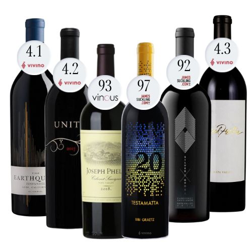 Buy 6 - Bundle Mix Best American Red Wine 10